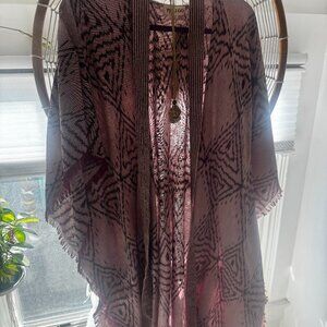 "Calliope" lavender/purple hand-loomed Kimono from Bali, made with LOVE.